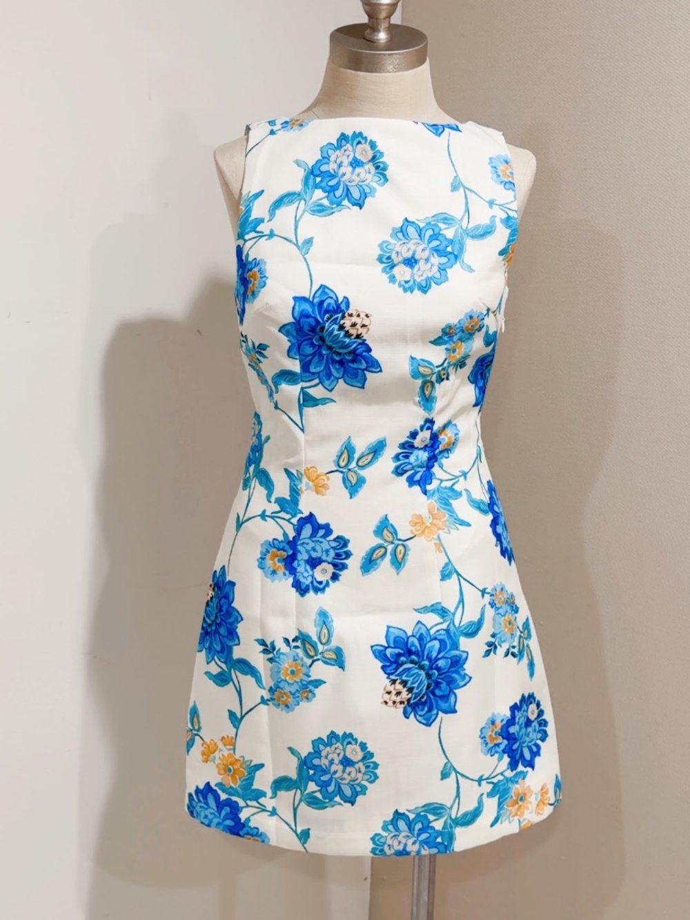 Commense Women's Floral Backless A-Line Mini Dress Size S - Picture 4 of 11